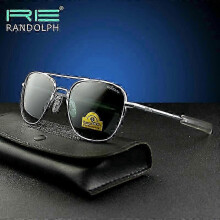 Gafas de sol RANDOLPH RE de alta calidad para piloto militar del ejército estadounidense, modelo 2025, con lentes de cri