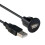 USB Extension Lead Cable Car Motorcycle Dashboard Flush Mount Panel Audio Line 1
