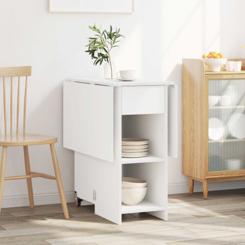 VidaXL vidaXL Dinning Table 115 x 70 x 75 cm Engineered Wood White 2