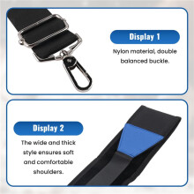 Correa Ajustable para Bolsa de , Correas Ajustables Acolchadas Individuales, Correa de Hombro Universal para Mochila con Dos Ganchos de Metal