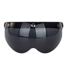 Universal 3-SnapVisor for Open Face Motorcycles Helmet Wind Shield Flip Up Down Dark brown
