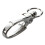 100 Pcs D Swivel Trigger Clips Hooks Metal Key Ring Lobster Clasps 3