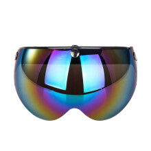 Upgraded 3 Snap 3/4 Helmet Shield for 3-Snap Motorcycles Half Open Face Vintage Color