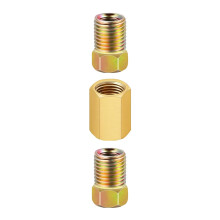 Brake Pipe Connectors 3/8"-24 Threads Brake Line Fitting Brake Tube Fitting