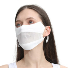 Summer Sun Protection Ice Silk Mask Breathable for Outdoor Running Cycling Sports Women Half Face Cover