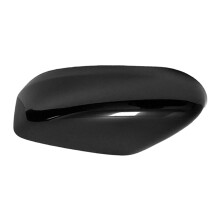 Car Rearview Glass Cover Self Adhesive Trim for 2013-2018 Glossy black left