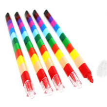 5Pcs Stacking Crayon, Kids Crayon, Building Blocks Graffiti Pen Crayon