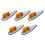 Φως καμπίνας DC 12V Amber Teardrop, φως σήμανσης καμπίνας, μπροστινό και πίσω μέρ 1