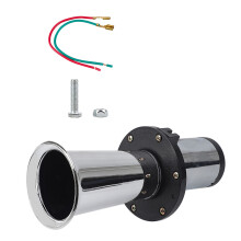 12V Speakers Automobile 110DB Horn Auto Speaker Electric Siren Loud Air Horn Silver