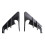 Camera Flanks Car Side Wing Panel Case Spoiler Dust Cover Decoration Carbon fiber pattern 1