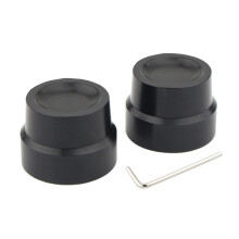 1 Pair Motorcycle-Axle Nut Cover Caps Bolt For Sportster 883 1200 Street front axle cover