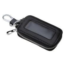 Leather Men Women for Key Holder House Keychain Bag Organizer Car for Key for Ca Black