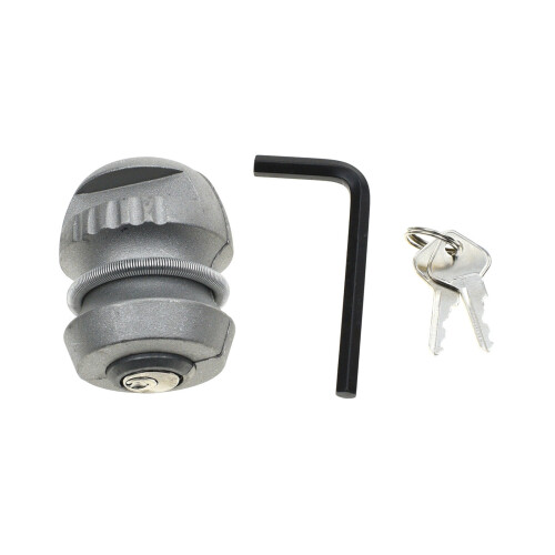 Insertable Hitch Coupling Lock Trailers Ball Locks 2 Keys Anti Theft for Trailer