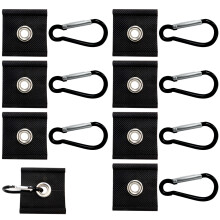 Nylon Pack Awning Tent Hangers for Trailers Double Weave for Additional Strength Black