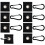 Nylon Pack Awning Tent Hangers for Trailers Double Weave for Additional Strength Black 1