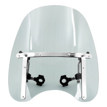 Adjustable Motorbike Windscreen Windshield Extension Clear Visibility for Riders Gray