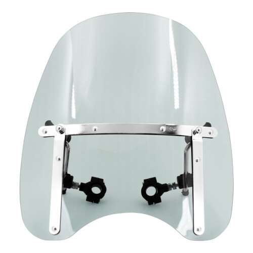 Adjustable Motorbike Windscreen Windshield Extension Clear Visibility for Riders Gray