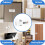 Premium Keyless Cabinet Lock with Combination Code - 3-Digit Password Hasp -Lock for Drawers, Bifold Closet Door 4
