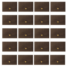 Pack of 20 Vintage Envelopes Kit Large Cash Envelopes for New Year Wedding Party Coffee