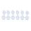 6 Strips Mini Paint Box 6Strips 3ML Empty Paint Strips with Lids DIY Concave cover 6 1
