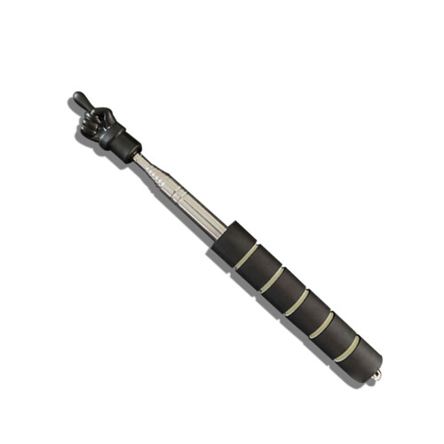 Telescopic Pointer Stick with Lanyard Whiteboard Pointer for Classroom Teaching Black