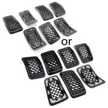 7pcs Front Grill Cover Mesh Grille Insert for Cherokee 6AZ88DX8AB 68323773AB