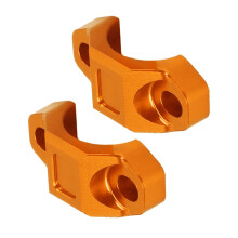 Motorcycle Handlebar Switch Aluminum Alloy Switch Self-Locking for ATV Dirt Bike Orange