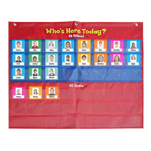 Classroom Attendance Chart Helping Hands Pocket Chart, Management Pocket Chart