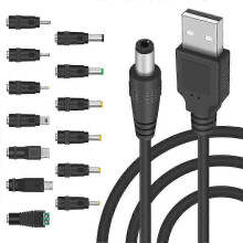 5V DC 5.5 2.1mm Jack Charging Cable Power Cord, USB to DC Power Cable 2025