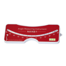 Scoliometer 0-30 for Medical Evaluation Diagnosis of Back and Spine One bubble red