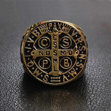 New Stainless Steel Ring CSPB Cross Gold Men's Stainless Steel Ring
