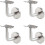 Staircase Handrail Support Bracket compatible with Home Improvement, Steel 5-Pack Silver 1