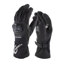 Breathable Full Finger Gloves with Touch Function for Motorbike Protective Gears M Black
