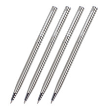 Metal Signing Pen with Pen Clip, Office Signature Pen Business Gift Pen silver silver