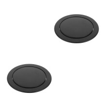 Coperchio per pattumiera a battente in acciaio inox da incasso per piano di lavoro, compatibile con camere d'albergo, cucine