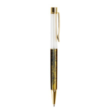 6Pieces Novelty Ballpoint Pen with Metal Pen Clip Twist to Action gold rod texture