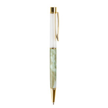 Refillable Writing Pen 1.0MM Tip Smooth to Write Refillable Ballpoint green pole texture