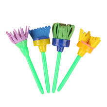 Kids Paint Sponges Craft EVA Sponge Stamper,Early Learning Paint EVA swivel head broo