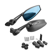 Motorbike Reversing Rearview Mirror Aluminum For U+B U1D Electric Vehicle 1 Pair Gray