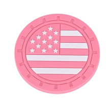 Flexible Car Cup Holder Coasters Universal Antislip Cup Holder Insert Liners Pad Pink