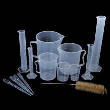 11Pcs Graduated Cylinders, Beakers and Pipettes Set for School Science Labs