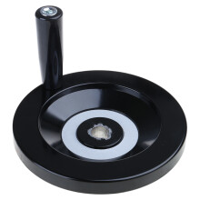 Anti-Slip Lathe Back Ripple Handwheel Bakelite Revolving Handle 80/100/160mm 16mmx160mm