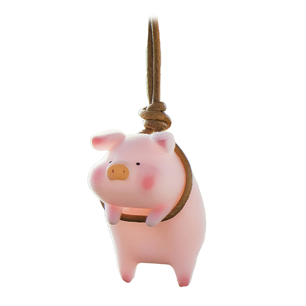 Car Rear View Mirror Pendant With Chinese Character Swing Pig Car Hanging Hanging Pig 7754005180634