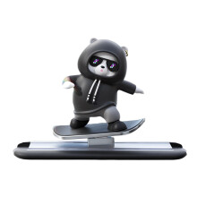 Cartoon Ornament Car Interior Accessory Dashboard Decor Decorative Bear Black Normal