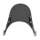 Motorcycle Black Universal 4''-7'' Headlight Adjustable Windscreen Wind Deflector Gray 1