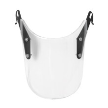 Universal Motorcycle Windshield Windscreen Wind Deflector Round Headlight 4-7'' White