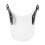 Universal Motorcycle Windshield Windscreen Wind Deflector Round Headlight 4-7'' White 1