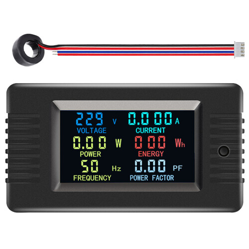 AC110/220V Meter True RMS Precisions 100A Current Voltage Current 100A with closed CT