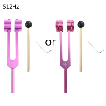 Aluminium Medical Tuning Fork Instruments Tuning Vibration Therapy Set Sound Pink
