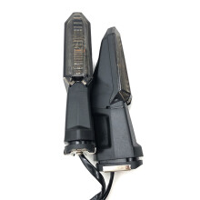 12V LED Motorbike Turn Signal Indicator Light Lamp Amber for 650 900 1000SX Black